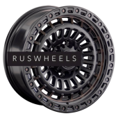 Диски LS 8,5x17/6x139,7 ET25 D106,1 1348 BKS+BR (конус, Колпак+лого)