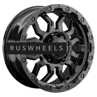 Диски LS 8x17/5x150 ET45 D110,1 1285 BK (конус, Колпак+лого)