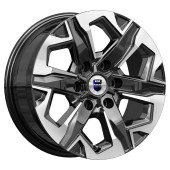 Диски КиК 7.5\R17 6*139.7 ET36 d100.1 Алмаз черный