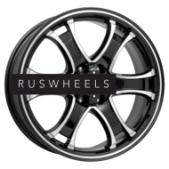 Диски КИК 7,5x18/6x114,3 ET38 D67,1 Балеар (КС727) Алмаз черный