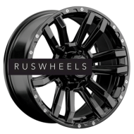 Диски LS 9x18/6x139,7 ET15 D106,1 1339 BK (конус, Колпак+лого)