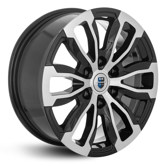 Диски КиК 7.5\R18 6*139.7 ET36 d100.1 Алмаз черный Диски КиК 7.5\R18 6*139.7 ET36 d100.1 Алмаз черный