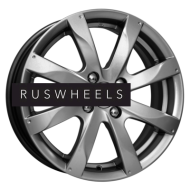 Диски КИК 6x15/4x100 ET37 D60,1 Джемини-оригинал (КС617) Дарк платинум