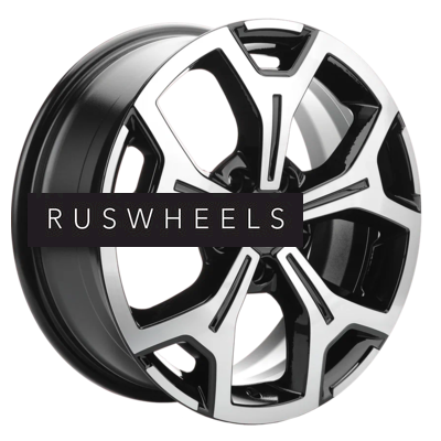Диски Khomen Wheels 6,5x17/5x120 ET60 D65,1 KHW1710(2) (VW Multivan) Black-FP
