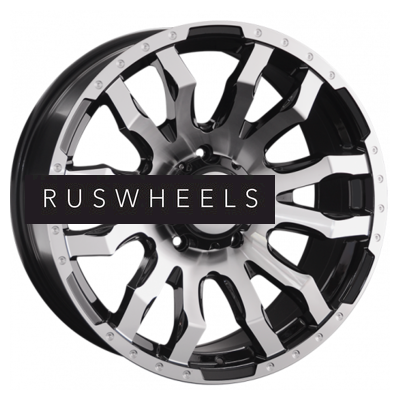 Диски LS 9x20/6x139,7 ET20 D106,1 1294 BKF (конус, Колпак+лого)