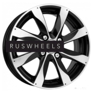 Диски КИК 6x15/4x100 ET45 D54,1 Джемини-оригинал (КС617) Алмаз черный КС617