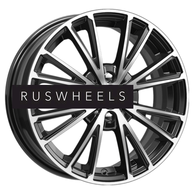 Диски КИК 6x16/4x100 ET50 D60,1 Меандр-оригинал (КС879) Алмаз черный SK