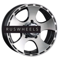 Диски LS 7x16/5x139,7 ET5 D108,5 795 BKF (конус, Колпак+лого)