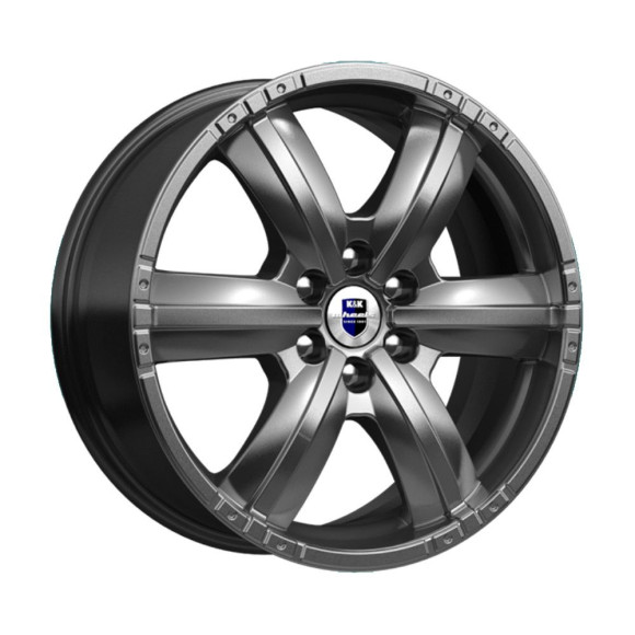 Диски КиК 7.5\R17 6*139.7 ET25 d106.1 Дарк платинум