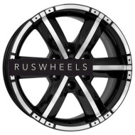 Диски КИК 8x18/6x139,7 ET25 D106,1 Окинава (КС469) Алмаз черный КС469