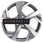 Диски Khomen Wheels 7x17/5x114,3 ET45 D67,1 KHW1712 (CX-5/i40/X-Trail) Gray-FP
