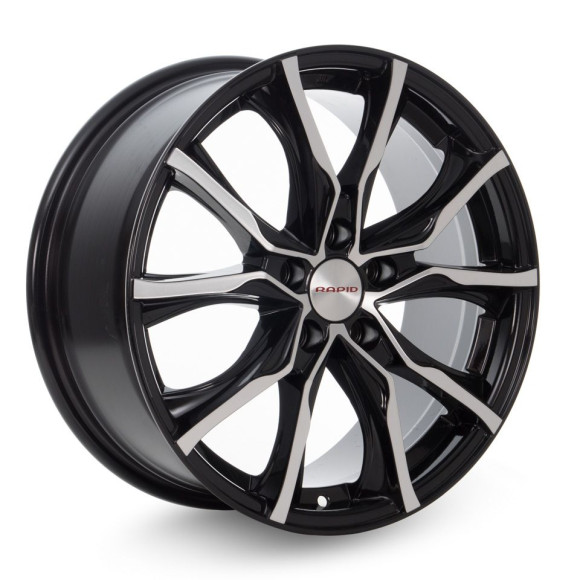 Диски КиК 7.5\R17 5*120 ET34 d72.6 алмаз чёрный