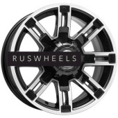 Грузовые диски K&K 7,5x16/6x139,7 ET30 D100,1 Полюс (КС609M) Алмаз черный