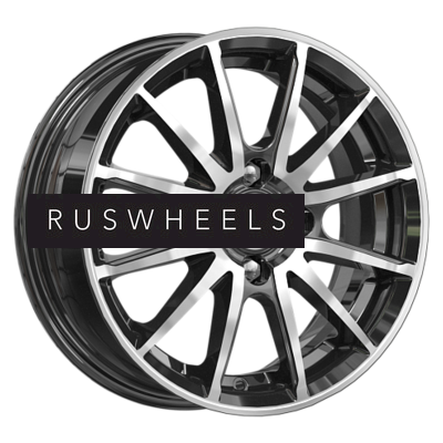 Диски КИК 5,5x14/4x98 ET35 D58,5 Квант (КС960) Алмаз черный